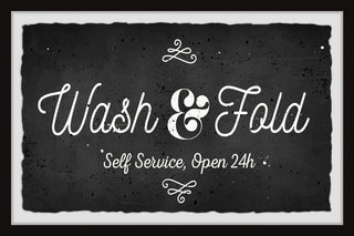 "Wash and Fold" Framed Painting Print, 36x24