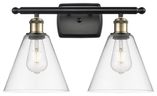Innovations 516-2W-BAB-GBC-82-LED 2 Light Bath Vanity Light, Black Antique Brass