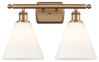 Innovations 516-2W-BB-GBC-81 2 Light Bath Vanity Light, Brushed Brass