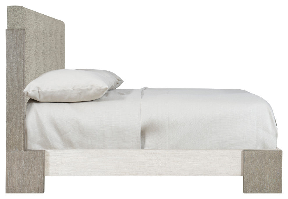 Bernhardt Foundations Upholstered Button Tufted Panel Bed, California King