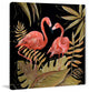 "Flamingos Sweetheart II" Painting Print on Wrapped Canvas, 48"x48"