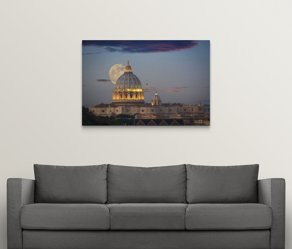 "Sunset over Eternity" Wrapped Canvas Art Print, 48"x32"x1.5"
