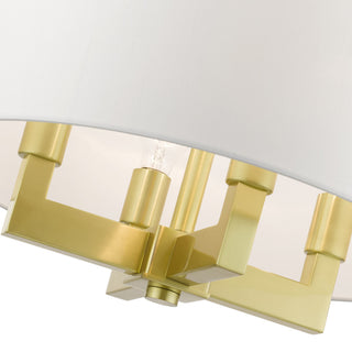Cresthaven 4 Light Satin Brass Pendant