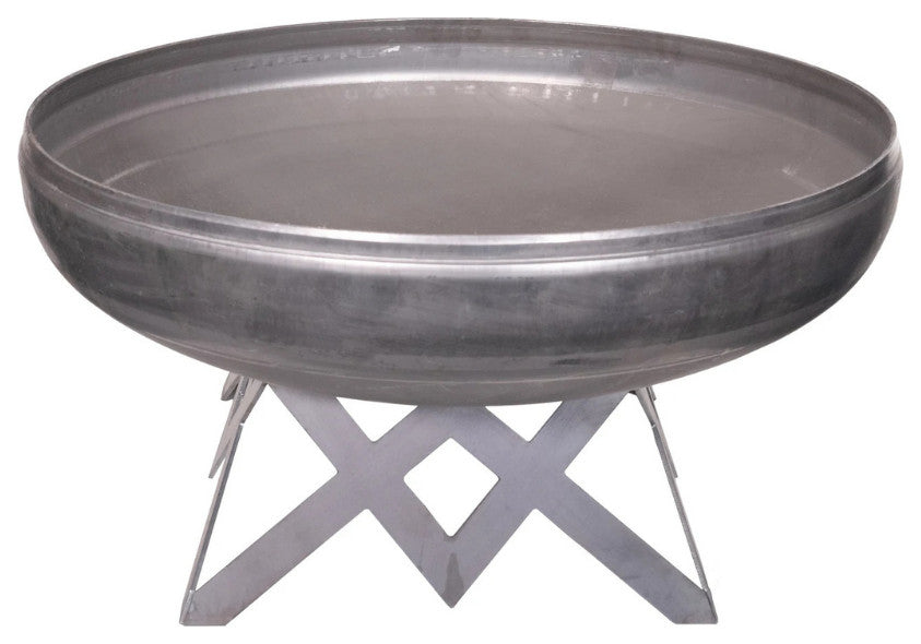 Ohio Flame Liberty Round Steel Fire Pit, 24" Round, Angular Base