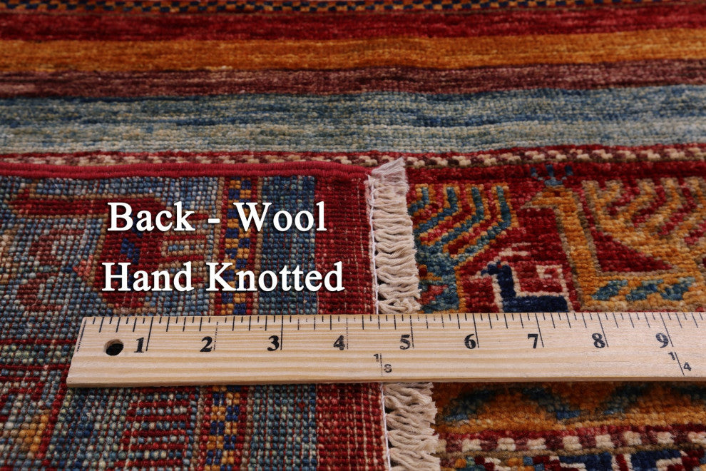 2' 4" X 6' 5" Runner Tribal Persian Gabbeh Handmade Rug Q11010