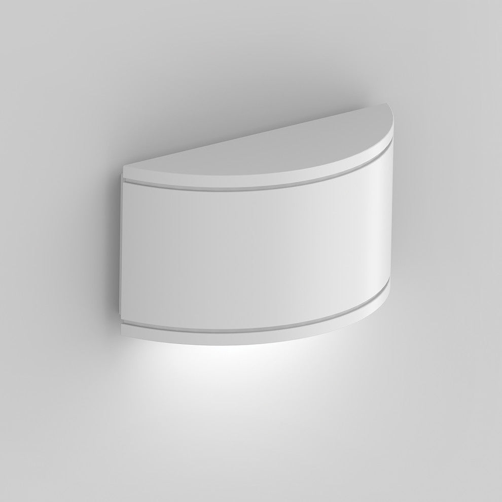 WAC Lighting Tube LED Outdoor Half Cylinder Wall Light, White
