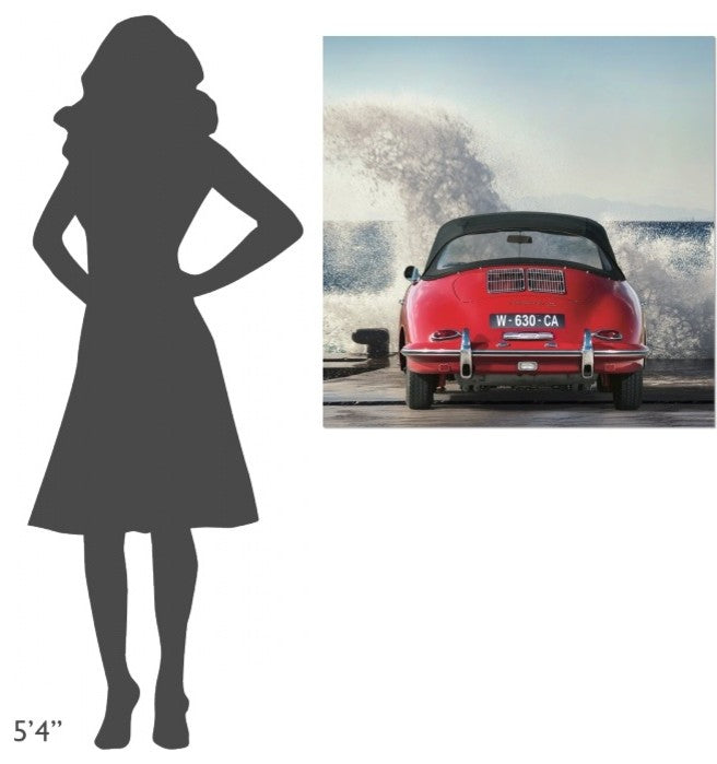 Ocean Waves Breaking on Vintage Beauties (detail 1), 36"x36"