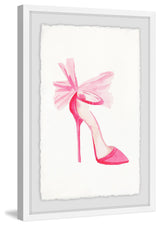 "Pink High Heels" Framed Painting Print, 12"x18"