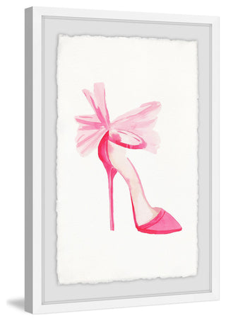 "Pink High Heels" Framed Painting Print, 12"x18"