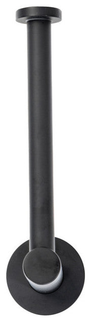 Italia Florence Series Vertical Toilet Paper Holder in Matte Black