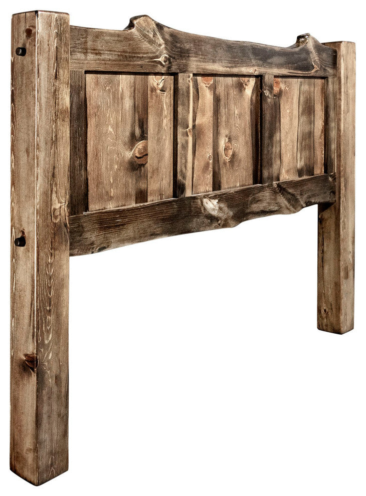 Big Sky Collection Live Edge Panel Headboard, Cal King, Provincial Stain
