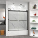 Transolid Brianna 60" W x 62" H Frameless Sliding Shower Door, Matte Black