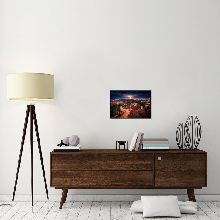 "Lightning Over Bryce Canyon"  by Stefan Mitterwallner, 23x16"