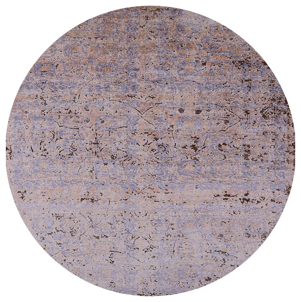 Ahgly Company Indoor Round Mid-Century Modern Area Rugs, 7' Round