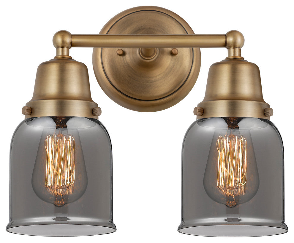 Innovations 623-2W-BB-G53 Bell 2 Light 13" Bath Vanity Light, Brushed Brass