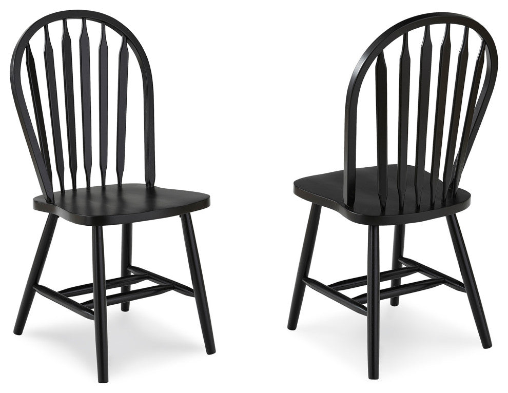 Windsor Arrow Back Chair in Black