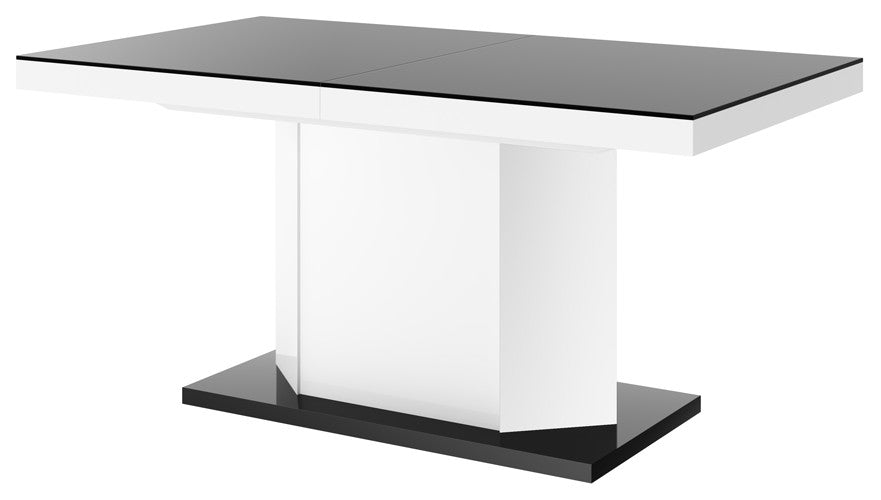 TAMIGO Storage Dining Table, Black/White