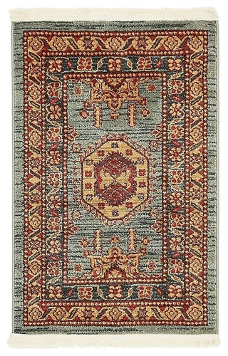 Unique Loom Light Blue Shapur Sahand 2' 2 x 3' 0 Area Rug