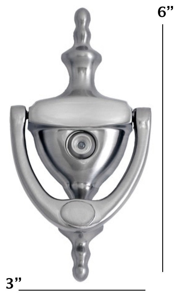 Traditional Door Knocker 6", Satin Nickel