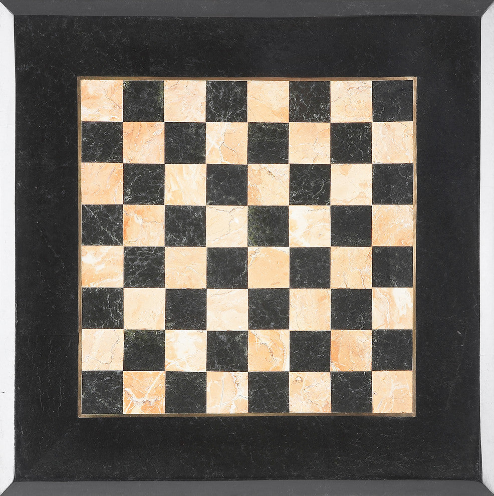 Butler Fossil Stone Game Table, Metalworks