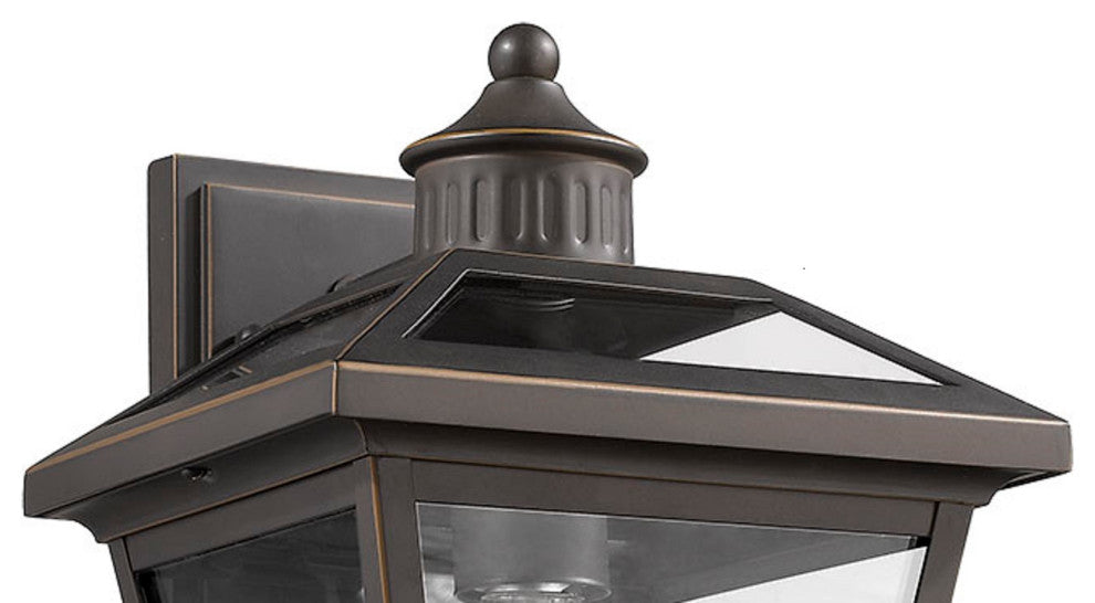 Traditional Small 1 Light Porch lantern in Oiled Bronze