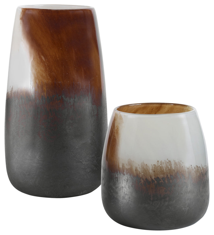 Uttermost Desert Wind Glass Vases, 2-Piece Set