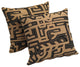 17" Tapestry Throw Pillows With Inserts, Set of 2, Kilimanjaro