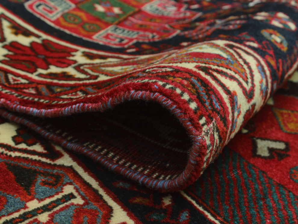 Fine Vintage Distressed April Red Rug