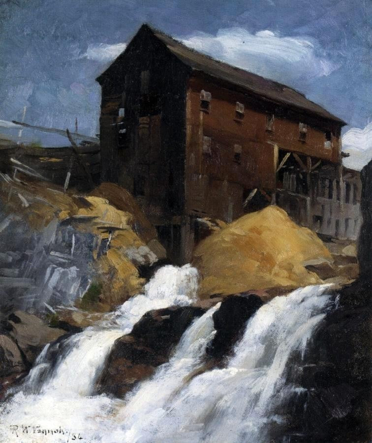 Robert Vonnoh The Mill, 20"x25" Gallery Wrapped Canvas Print