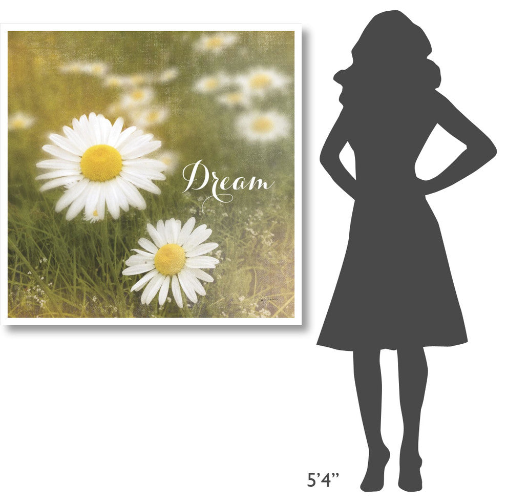 "Daisy Dreams" Digital Paper Print by Sue Schlabach, 42"x42"