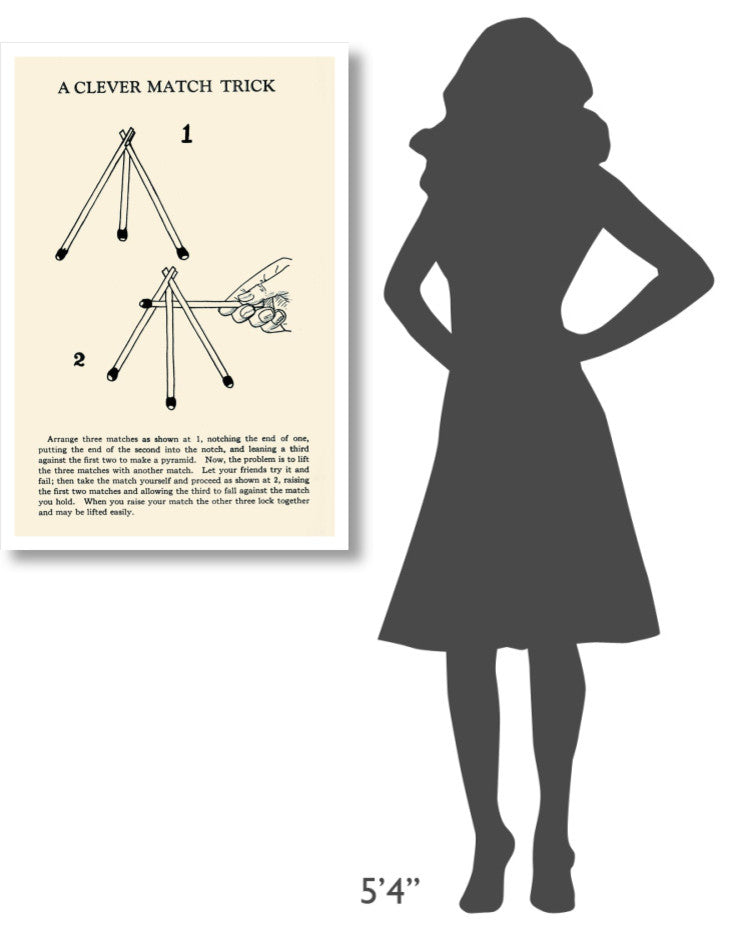 "The Obedient Matches" Digital Paper Print by Retromagic, 26"x38"