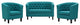Prospect 3 Piece Upholstered Fabric Loveseat and Armchair Set