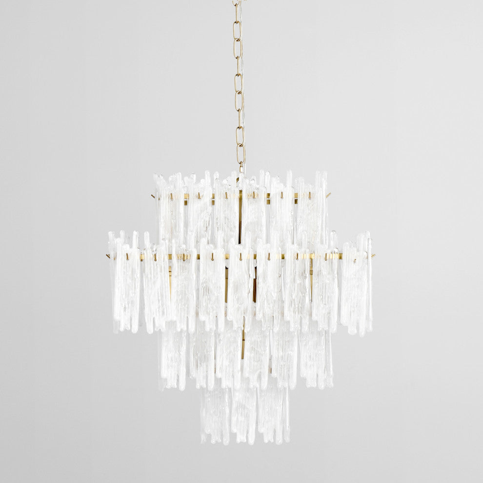 Everly White Square Chandelier