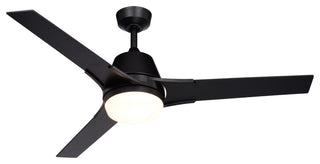 Crescent 52" Ceiling Fan Black