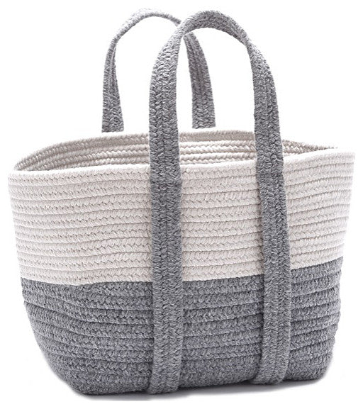 Colonial Mills Basket Farmhouse Square Basket Light Gray Rectangle