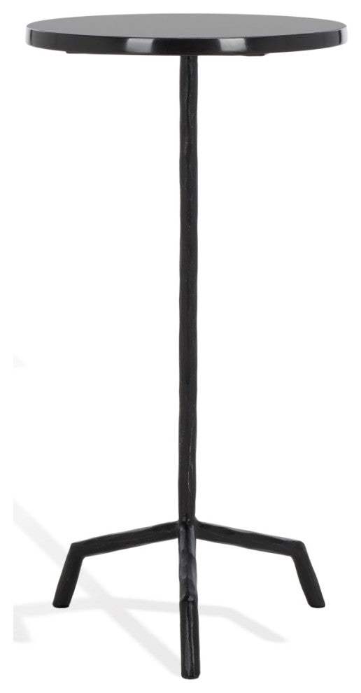 Safavieh Couture Fabrianna Marble Top Drink Table, Black