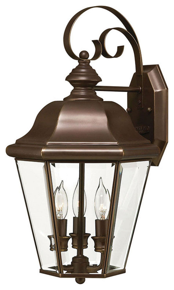 Hinkley Clifton Park Medium Wall Mount Lantern, Copper Bronze