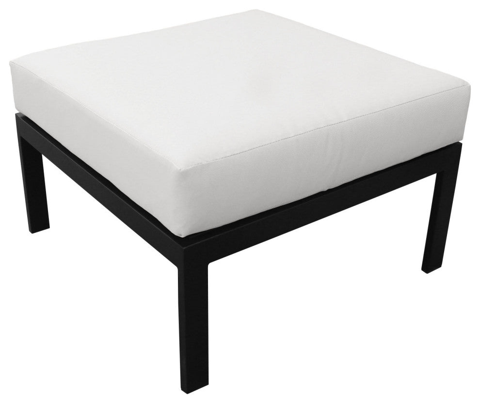 kathy ireland Madison Ave. Ottoman, Alabaster