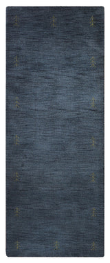 HAND KNOTTED LOOM WOOL ECO - FRIENDLY AREA RUGS - Light Blue,Contemporary