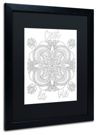Hello Angel 'Inspirational Quotes 9' Art, Black Frame, 20"x16", Black Matte