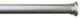 1" Button Adjustable Curtain Rod, 28"-48", Pewter