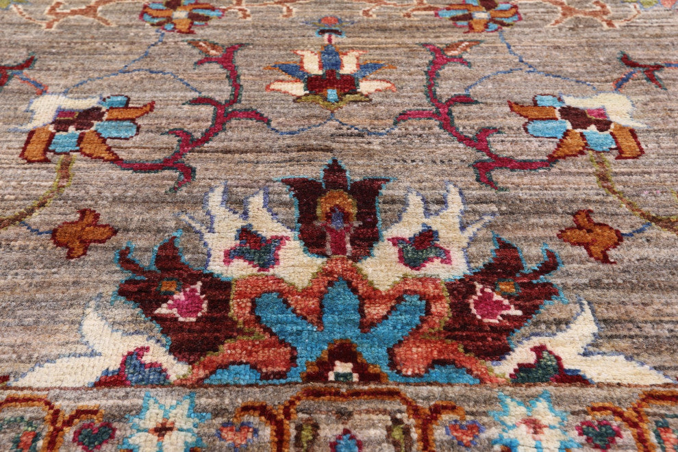 Persian Tabriz Handmade Wool Rug 6' 9" X 9' 6" Q7606