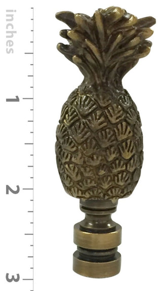 Royal Designs Resort Pineapple Finial, Antique Brass