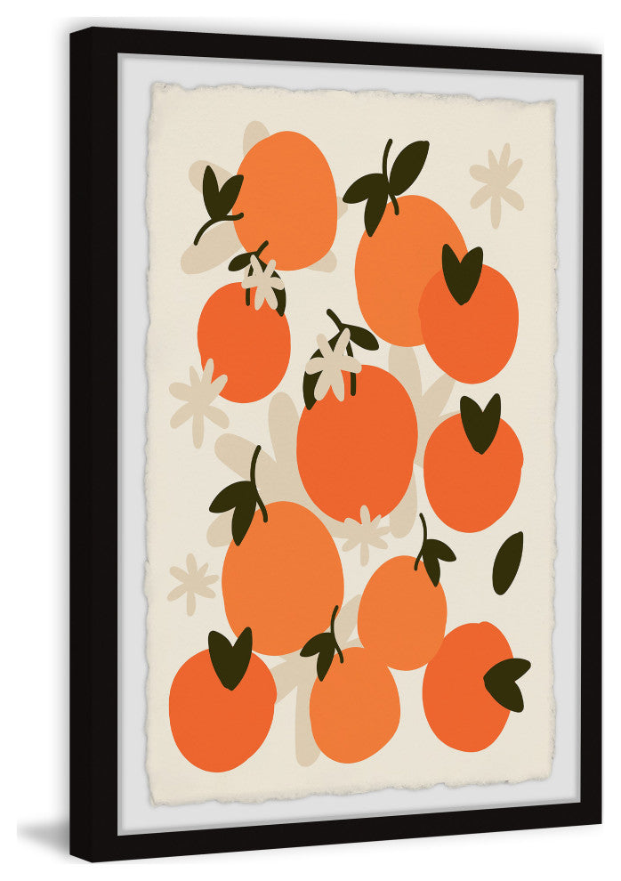 "Juicy Oranges" Framed Painting Print, 24x36