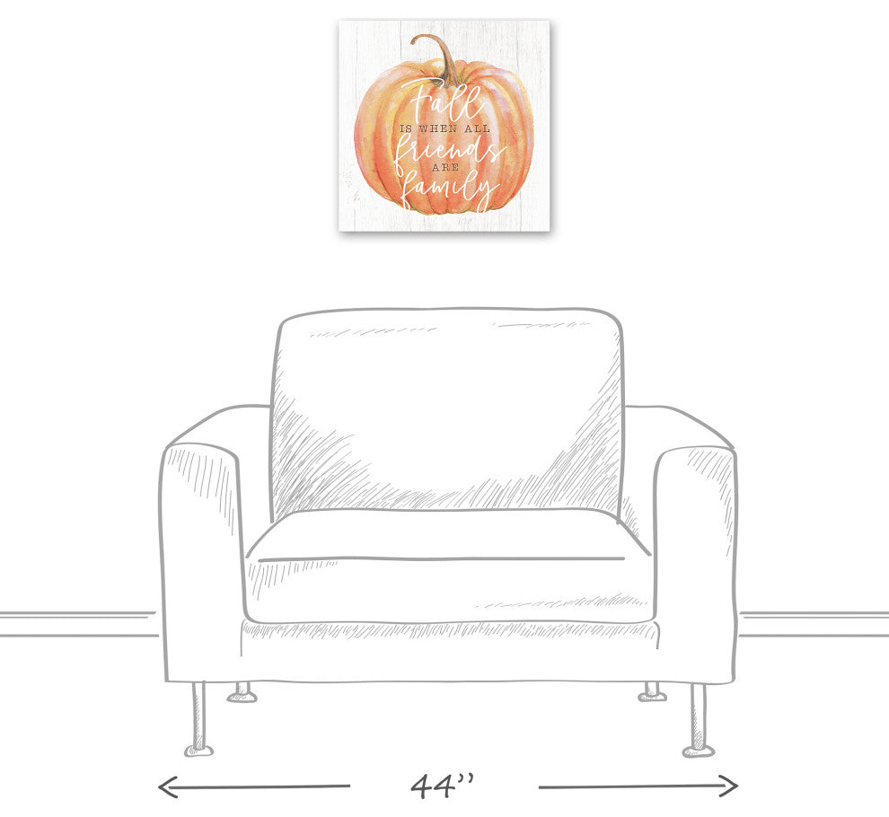 Fall Friends and Family 16x16 Canvas Wall Art