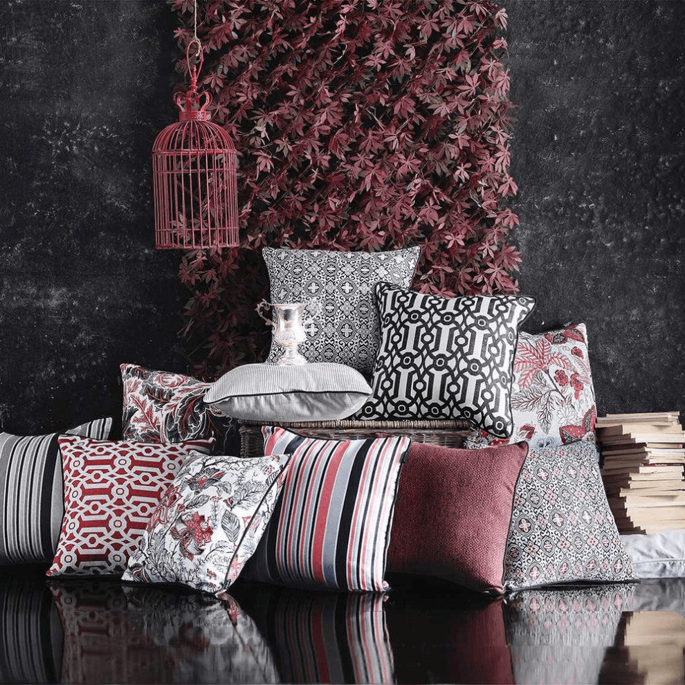 17"X 17" Jacquard Shadows Decorative Throw Pillow Cover