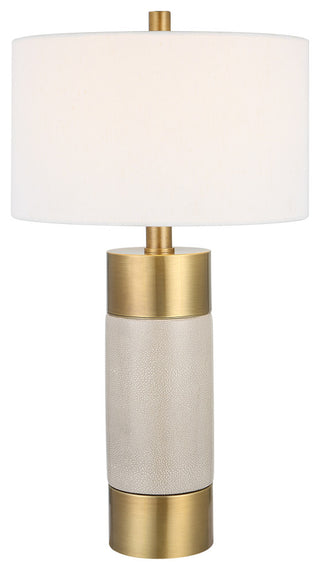 Uttermost Adelia Ivory & Brass Table Lamp