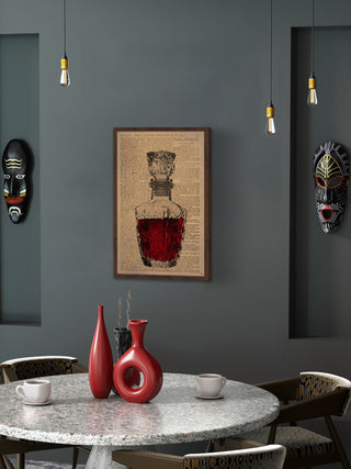 "Rose Wine" Framed Painting Print, 16"x24"