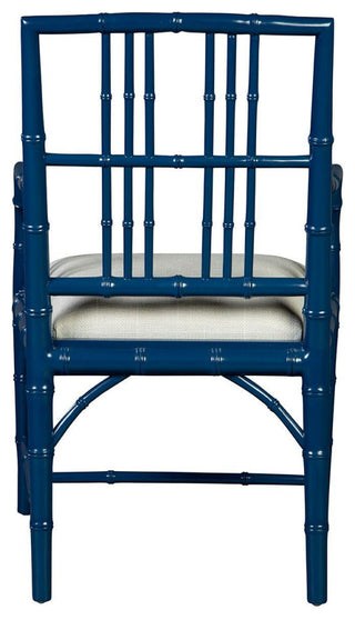 Riley Mahogany Dining Chair, Blue