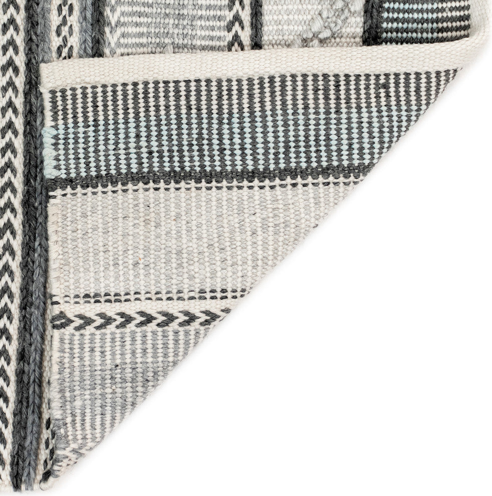 Cosmos Gypsy Stripe Indoor/Outdoor Rug Gray 2'x8'